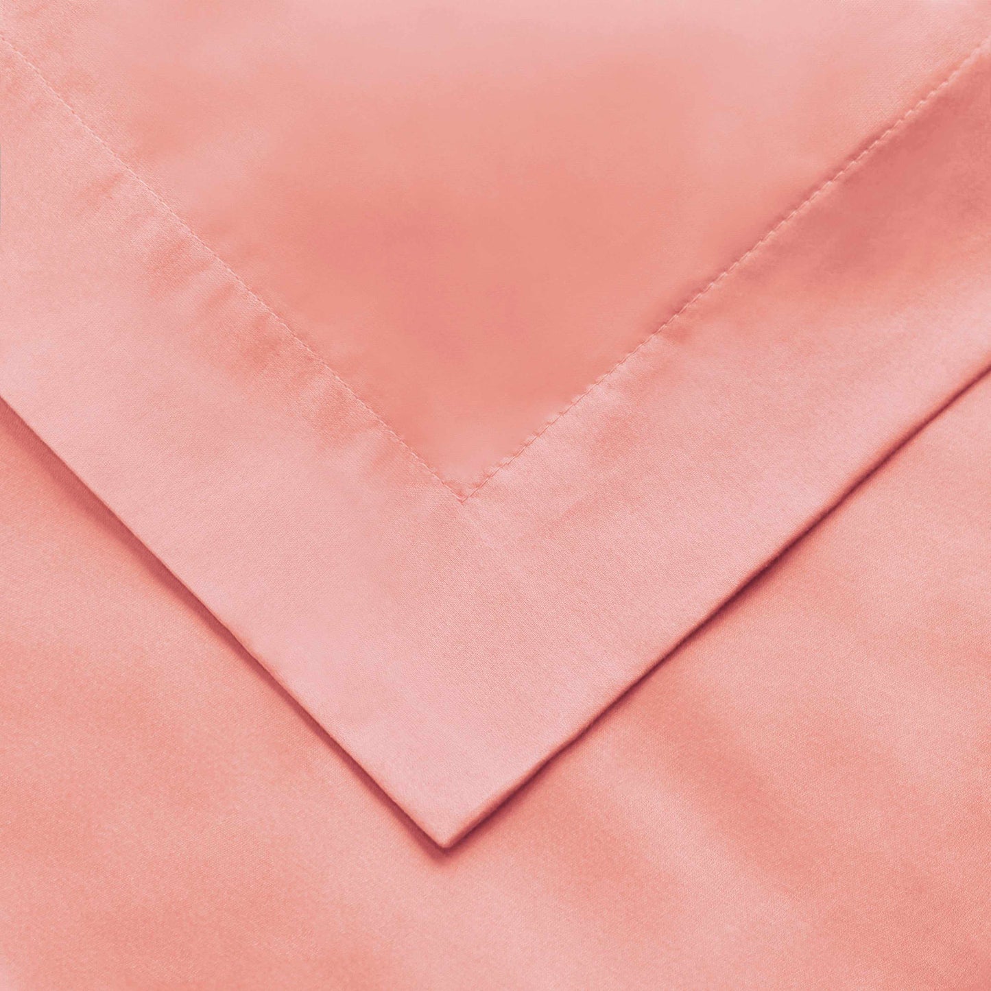 Superior Egyptian Cotton Solid All-Season Duvet Cover Set with Button Closure - Dusted Rose