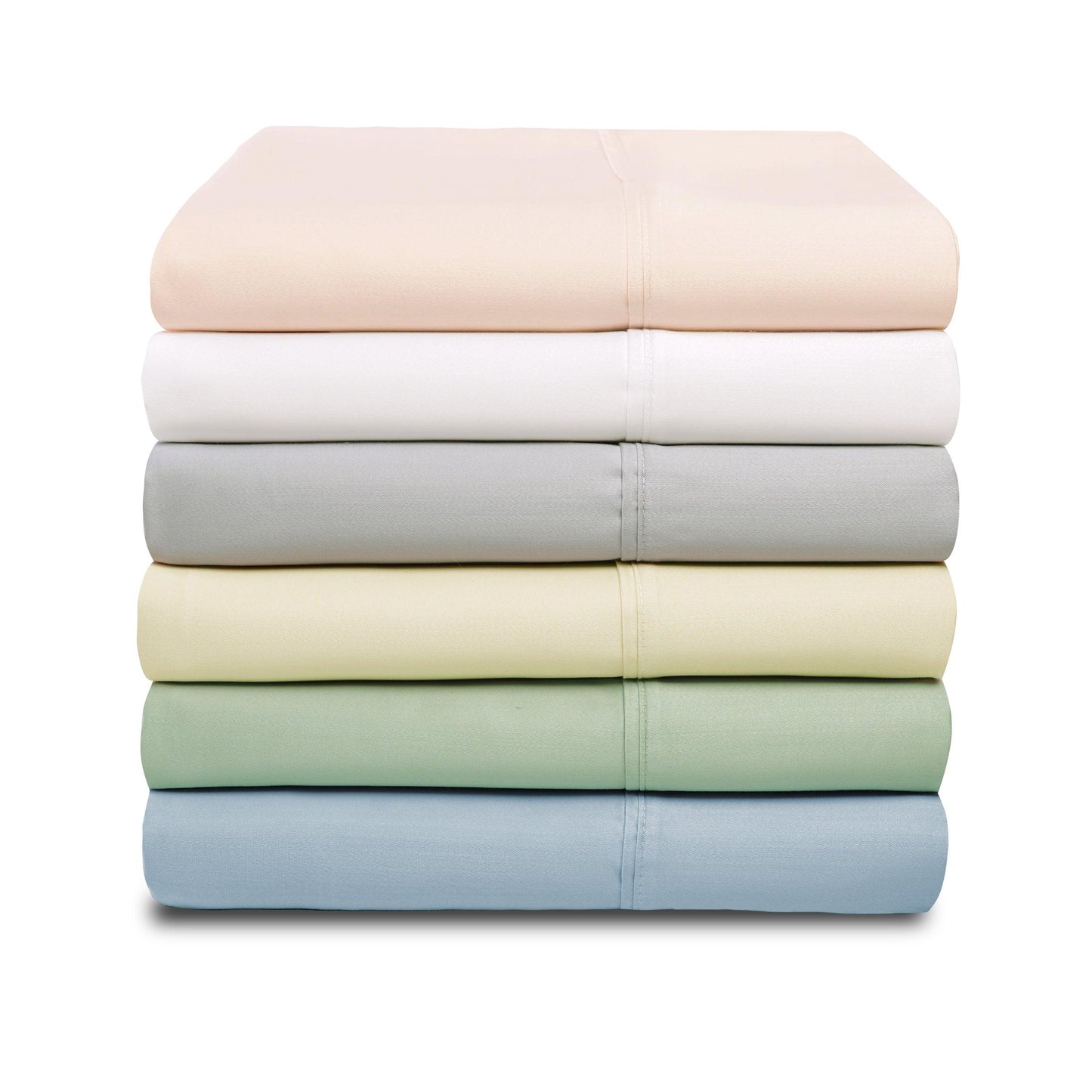 1000 Thread Count Lyocell Blend Solid Pillowcase Set - Pink