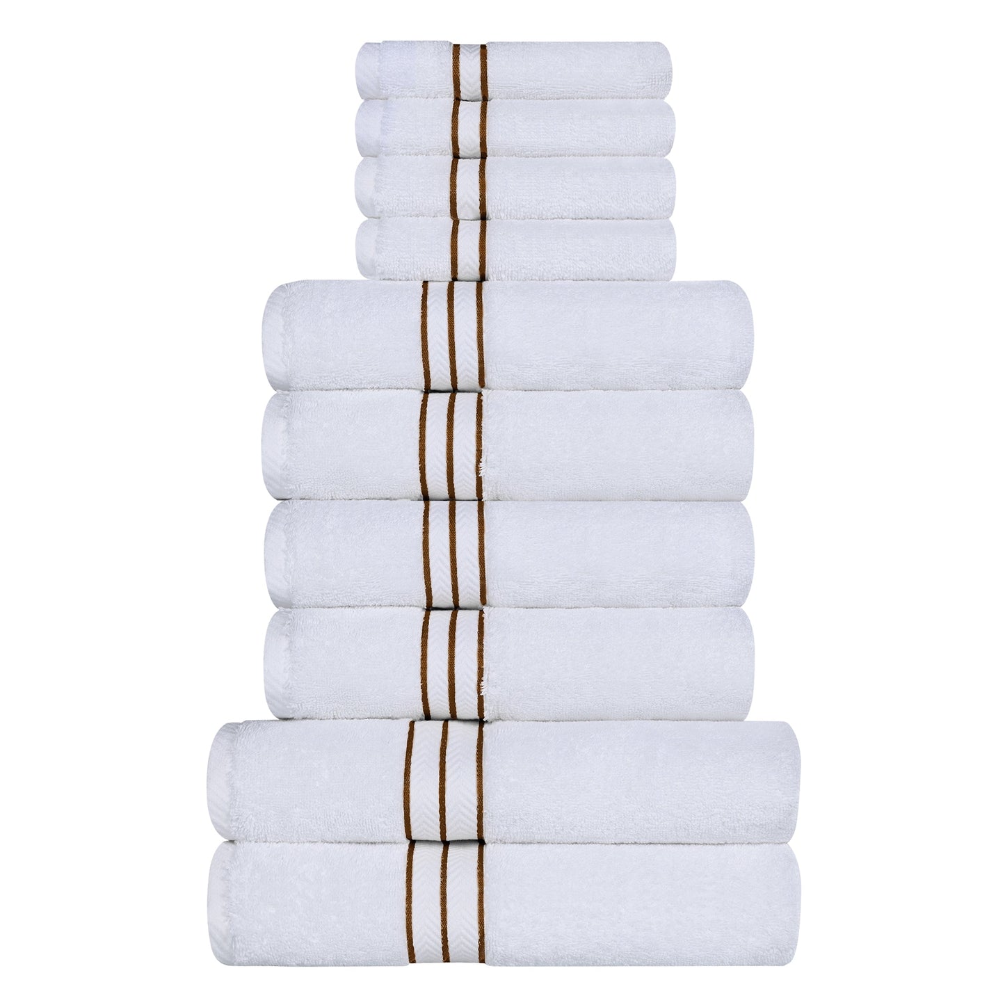 Ultra-Plush Turkish Cotton Hotel Collection Super Absorbent Solid Luxury Bathroom Set - Toast