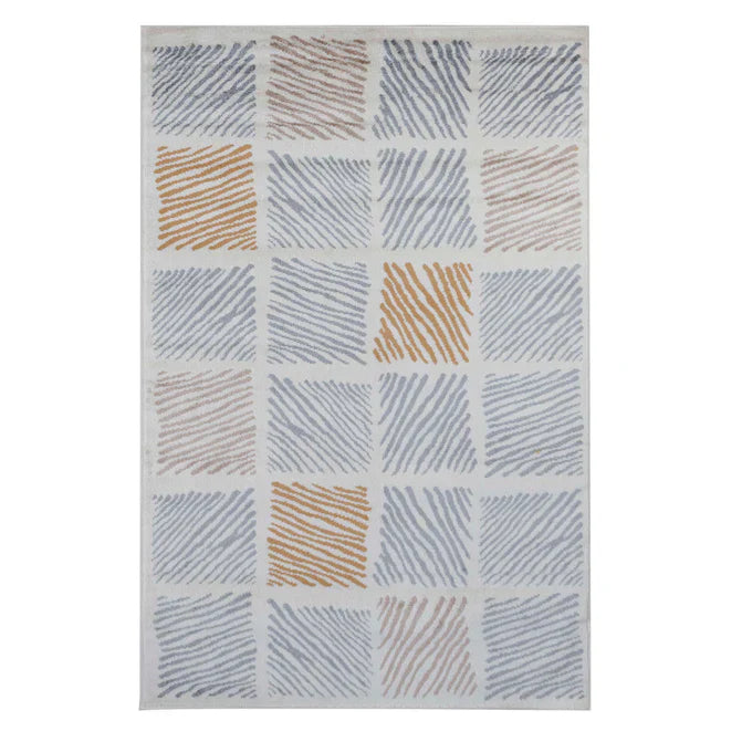 Lysandra Modern Geometric Indoor Area Rug - Gray