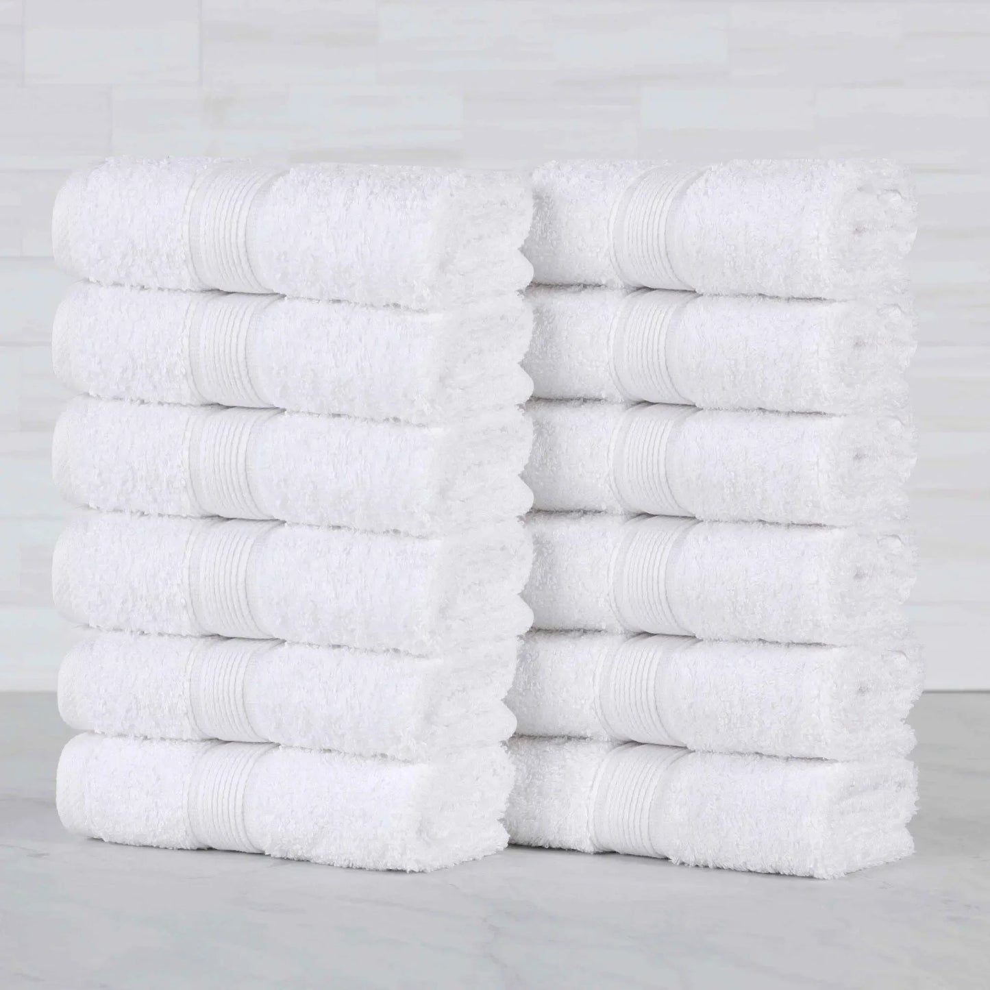 Oregon Organic Cotton Solid Face Towel Set 12 Piece