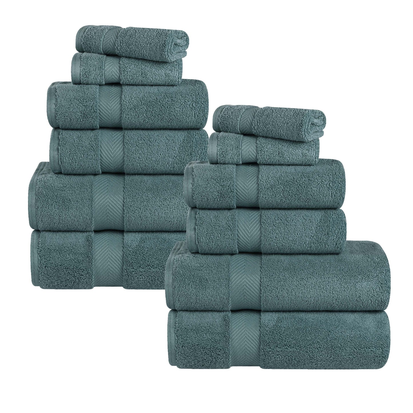 Zero Twist Cotton Ultra-Soft Absorbent Assorted - Jade Green