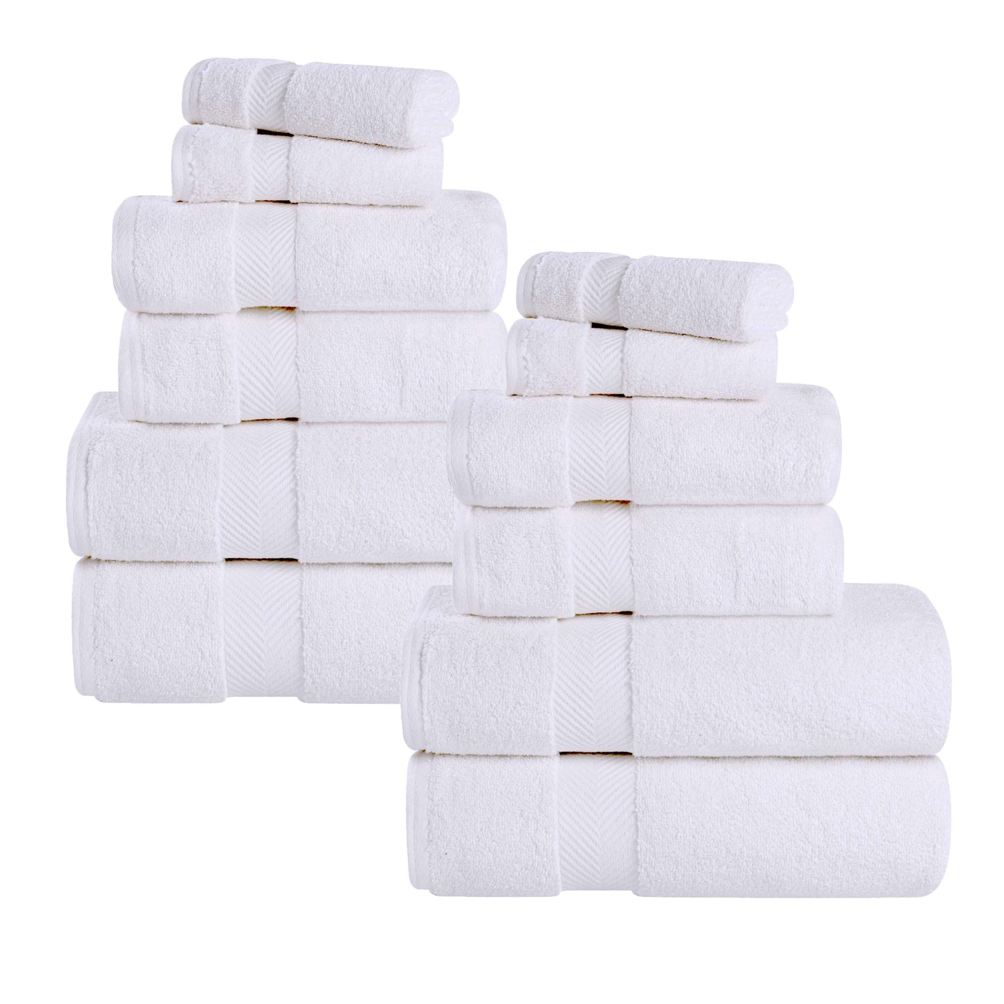 Zero Twist Cotton Ultra-Soft Absorbent Assorted - White