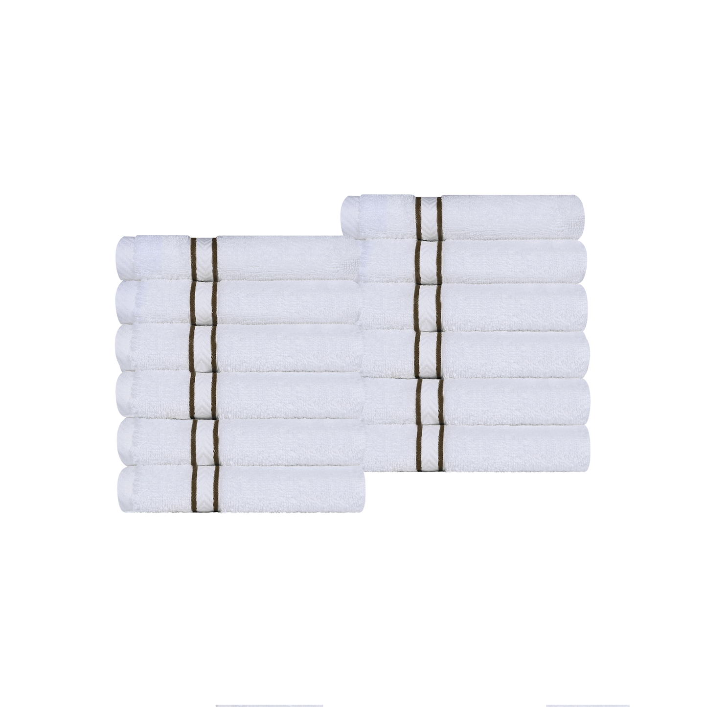 Ultra-Plush Turkish Cotton Hotel Collection Super Absorbent Solid Luxury Bathroom Set - Latte