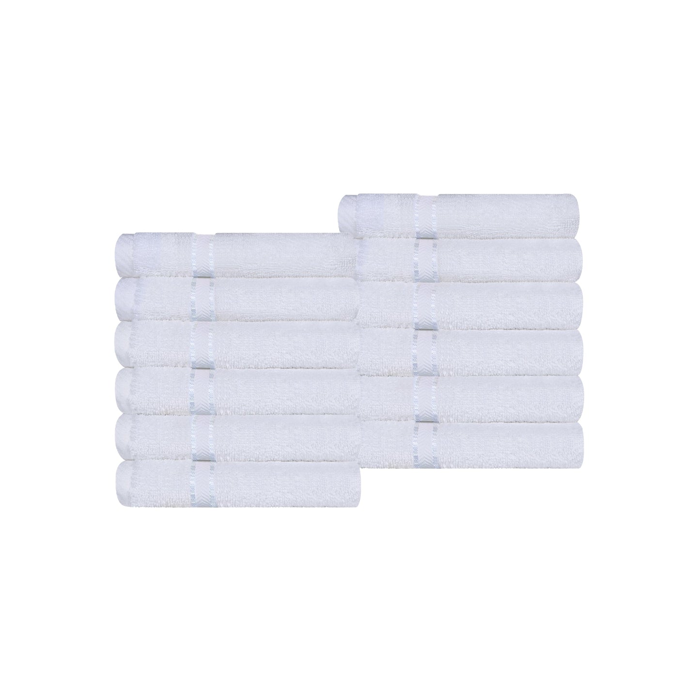 Ultra-Plush Turkish Cotton Hotel Collection Super Absorbent Solid Luxury Bathroom Set - White