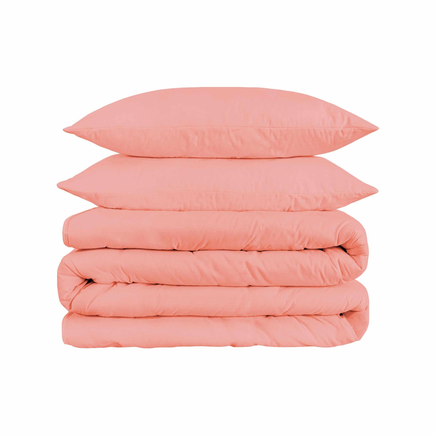 Superior Solid 1500 Thread Count Egyptian Cotton Duvet Cover Set - Dusted Rose