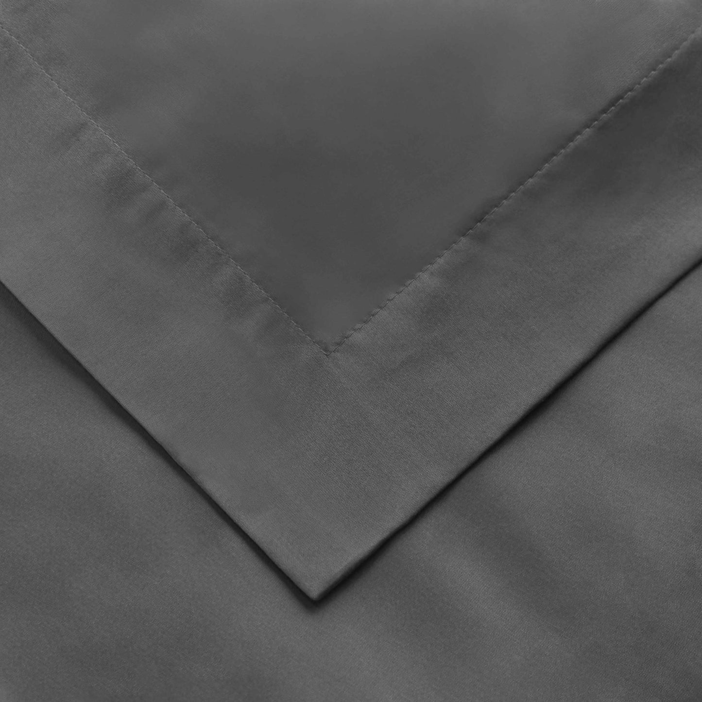 Superior Solid 1500 Thread Count Egyptian Cotton Duvet Cover Set - Grey