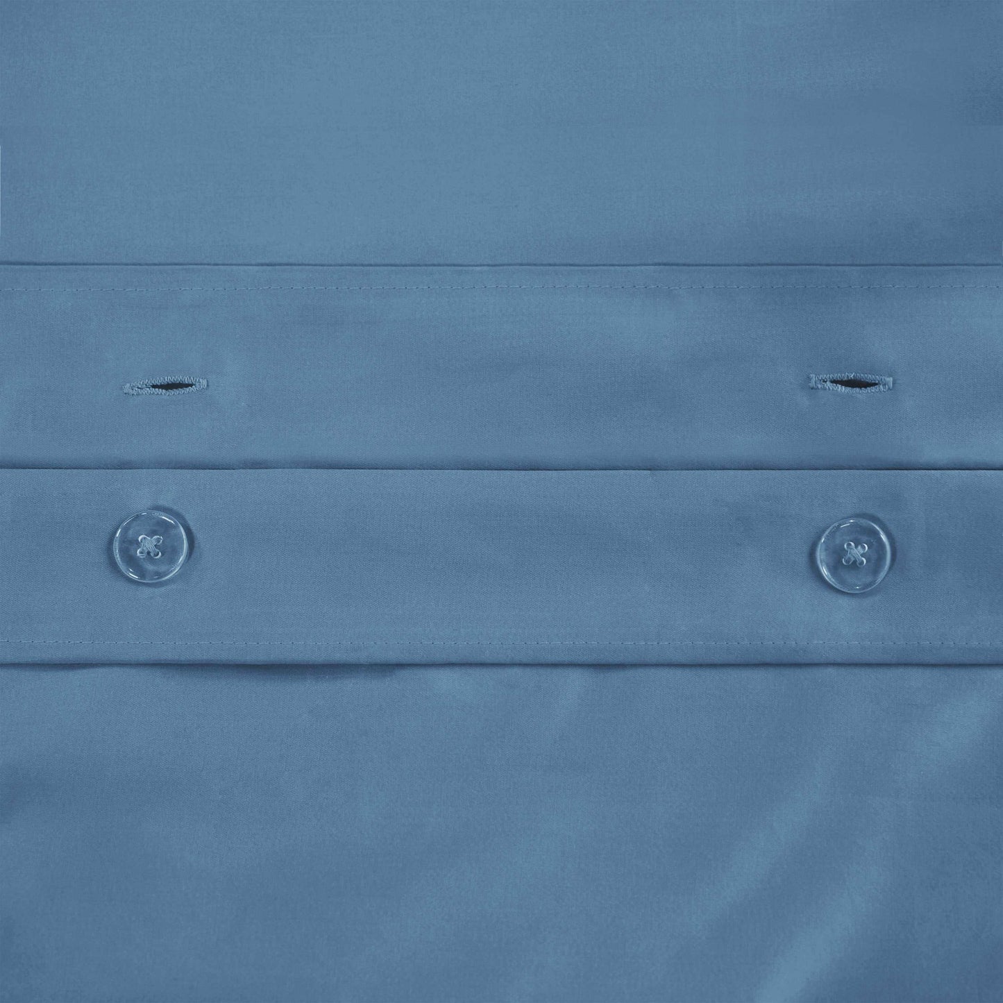 Superior Solid 1500 Thread Count Egyptian Cotton Duvet Cover Set - Medium Blue