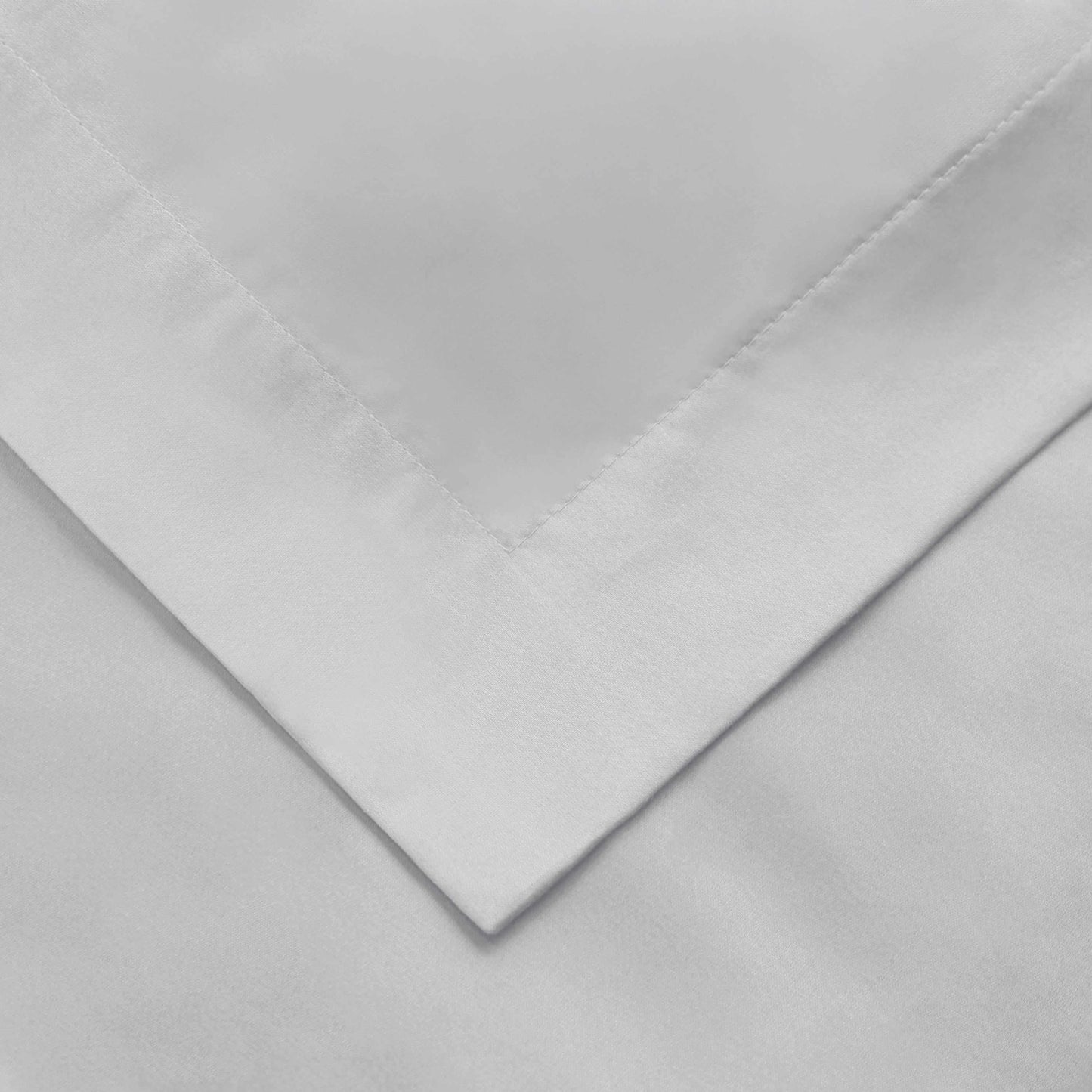 Superior Solid 1500 Thread Count Egyptian Cotton Duvet Cover Set - Platinum