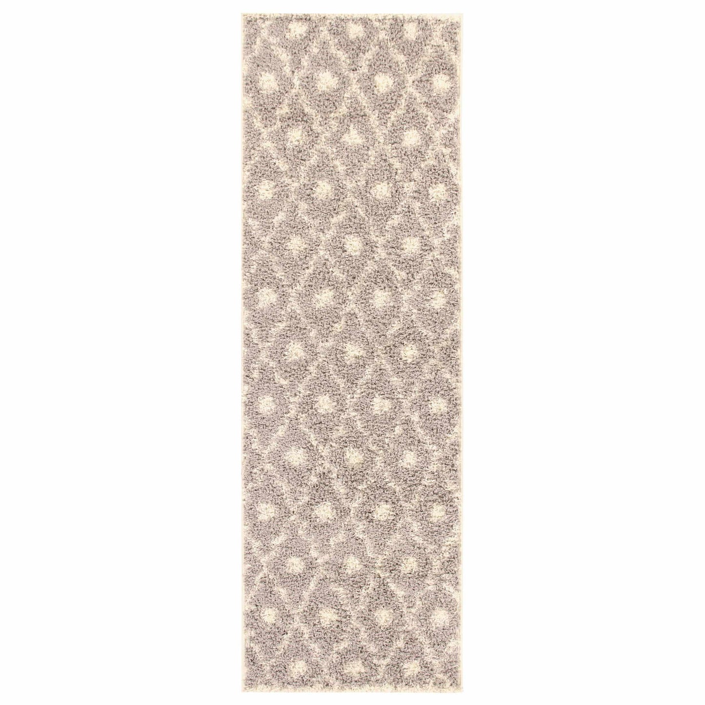 Alyssum Contemporary Geometric Trellis Indoor Shag Area Rug