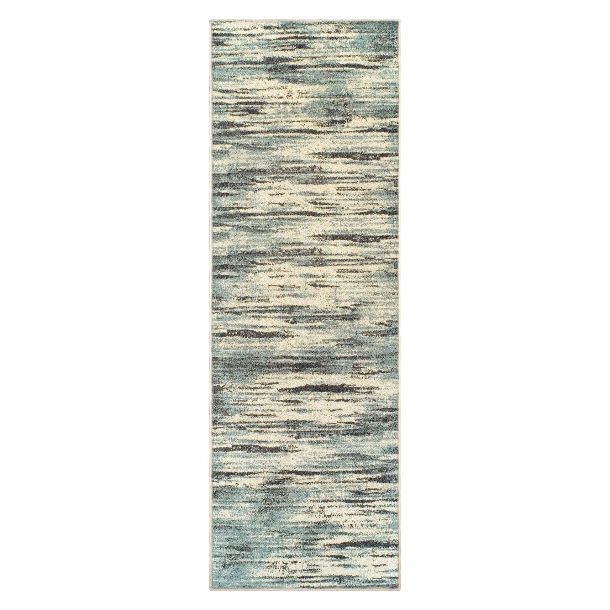 Superior Ashford Modern Abstract Stripe Indoor Area Rug - Blue