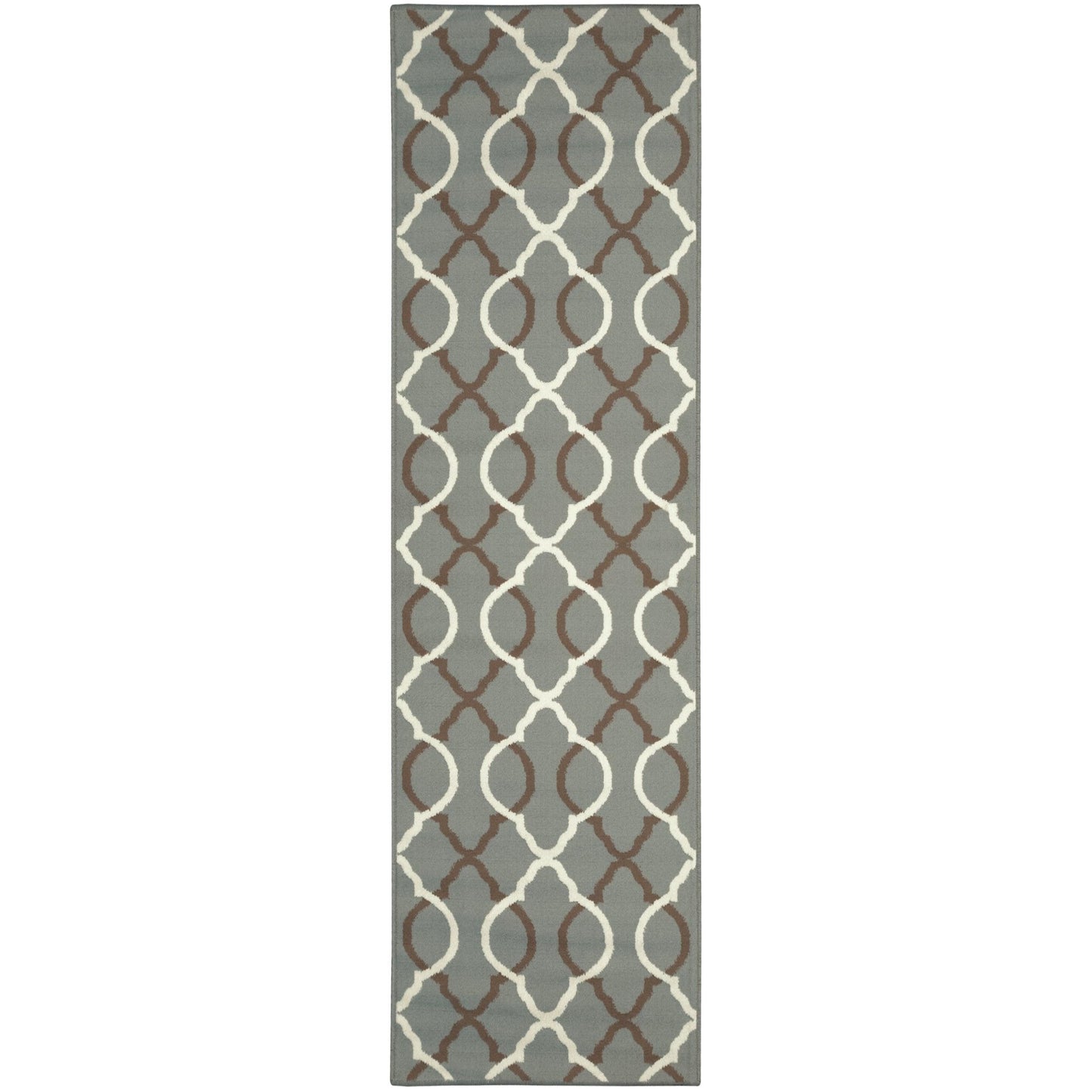Superior Cadena Moroccan Trellis Contemporary Area Rug - Blue