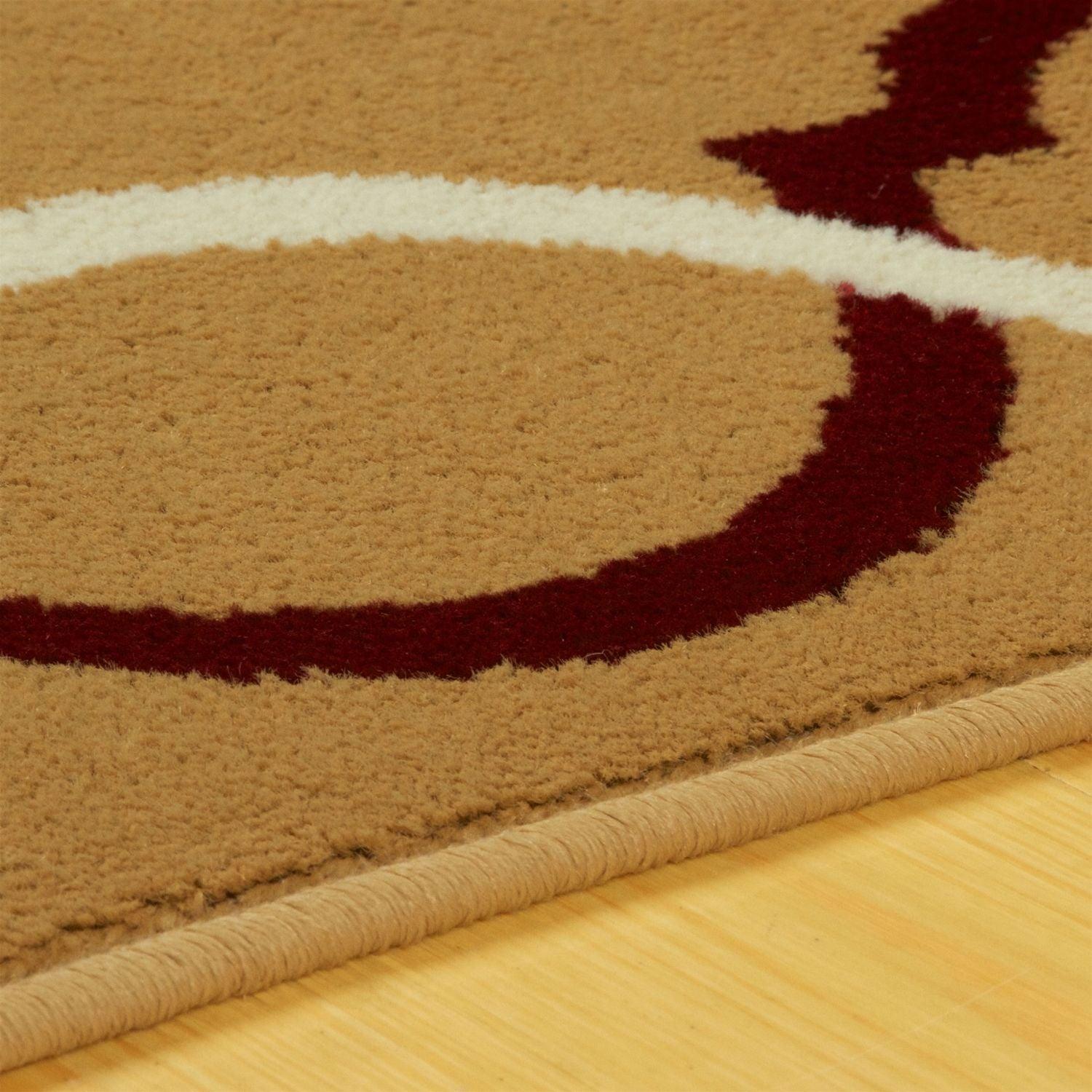 Superior Cadena Moroccan Trellis Contemporary Area Rug - Gold