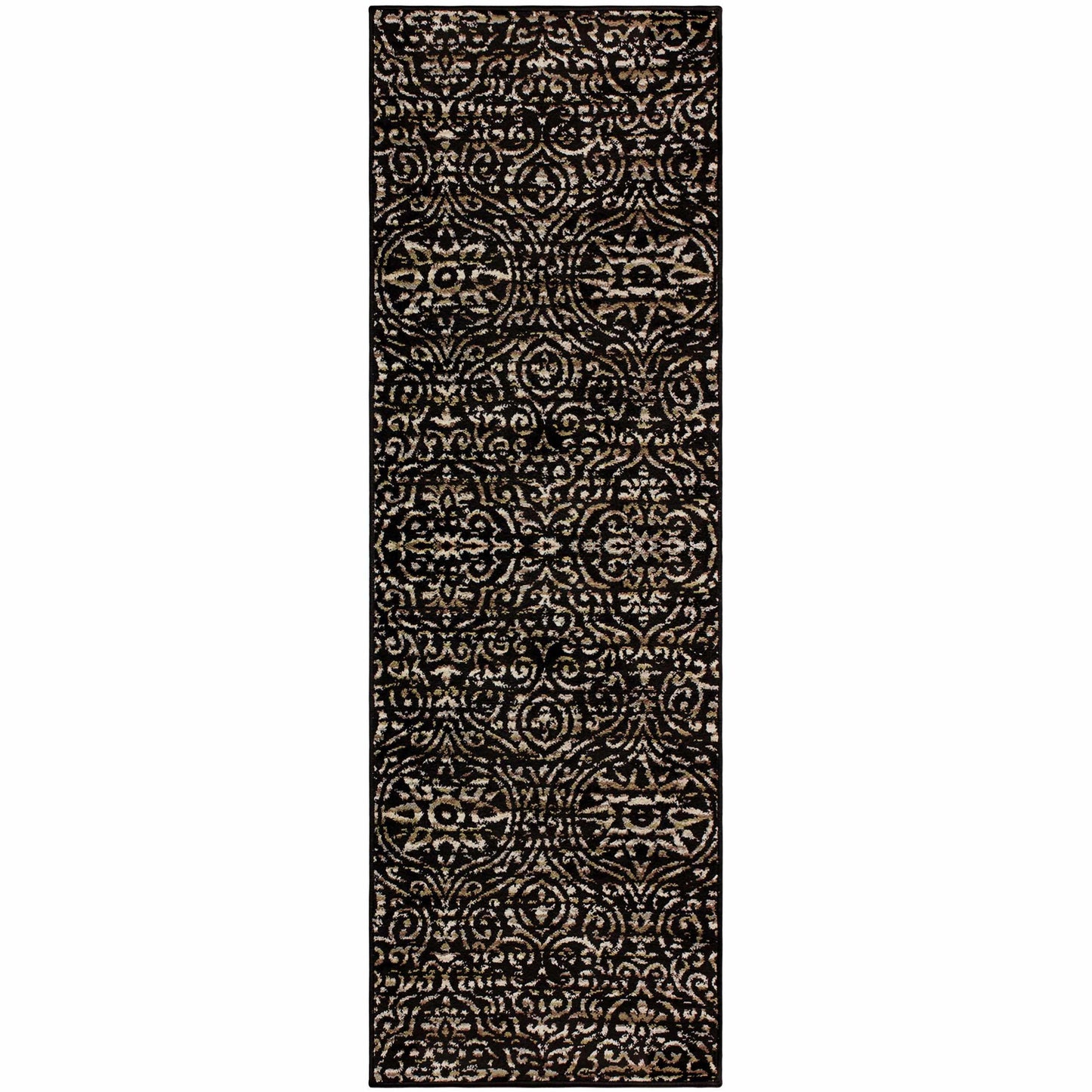Carson Bohemian Damask Area Rug Or Runner Rug