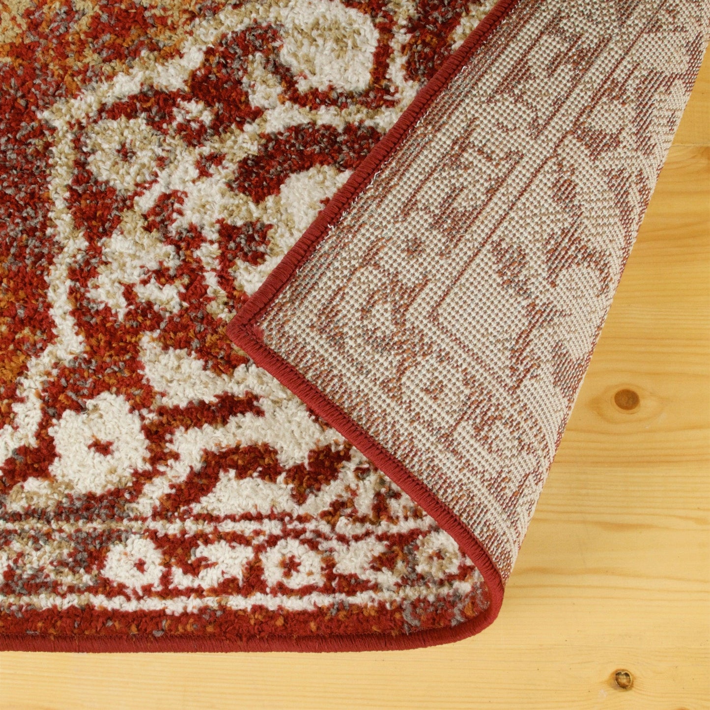 Superior Oriental Medallion Oxidized Area Rug -  Maroon