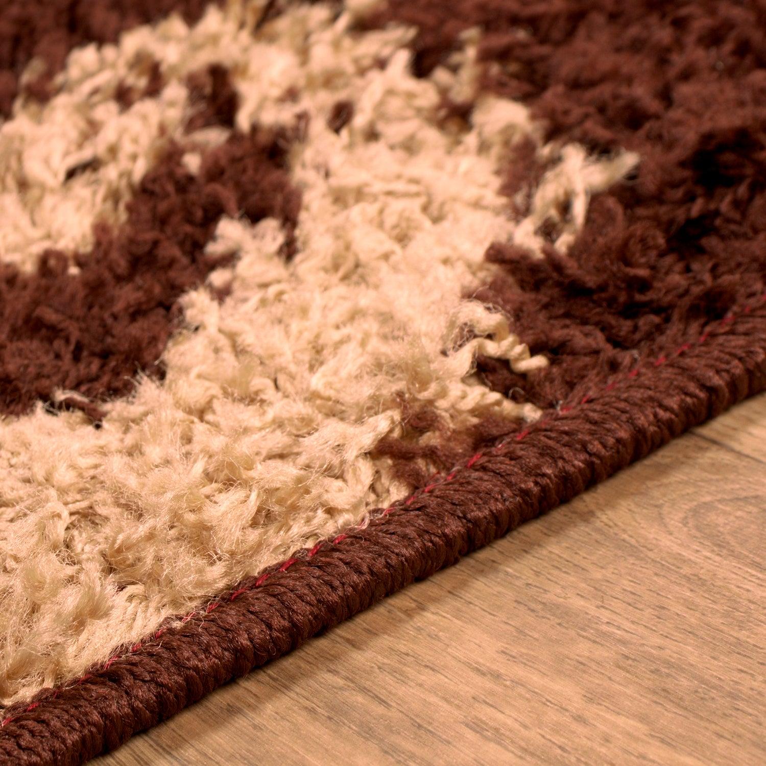 Superior Victorian Glam Floral Medallion Indoor Shag Area Rug - Black Gold