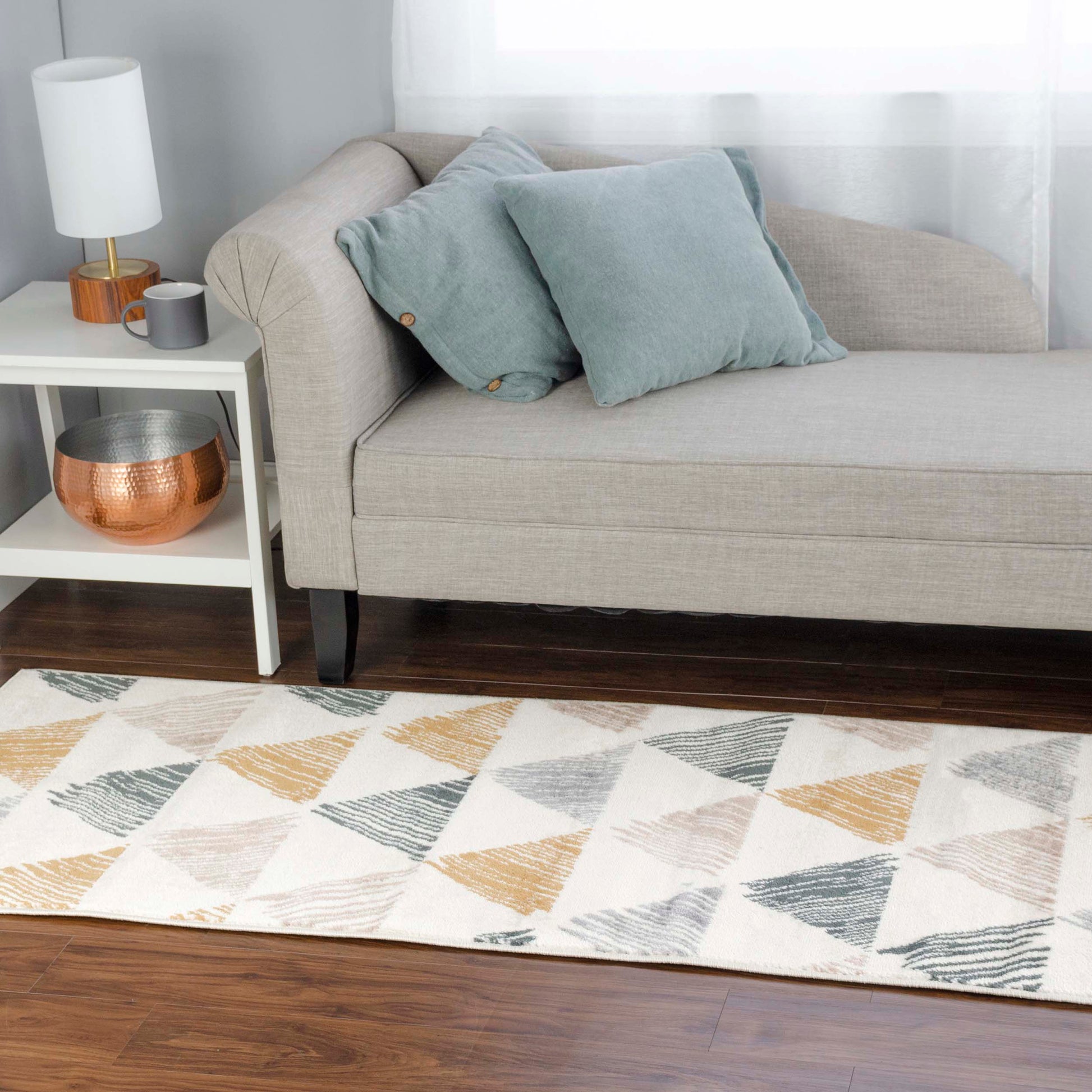 Adrija Modern Geometric Indoor Area Rug Or Runner Rug Or Door Mat
