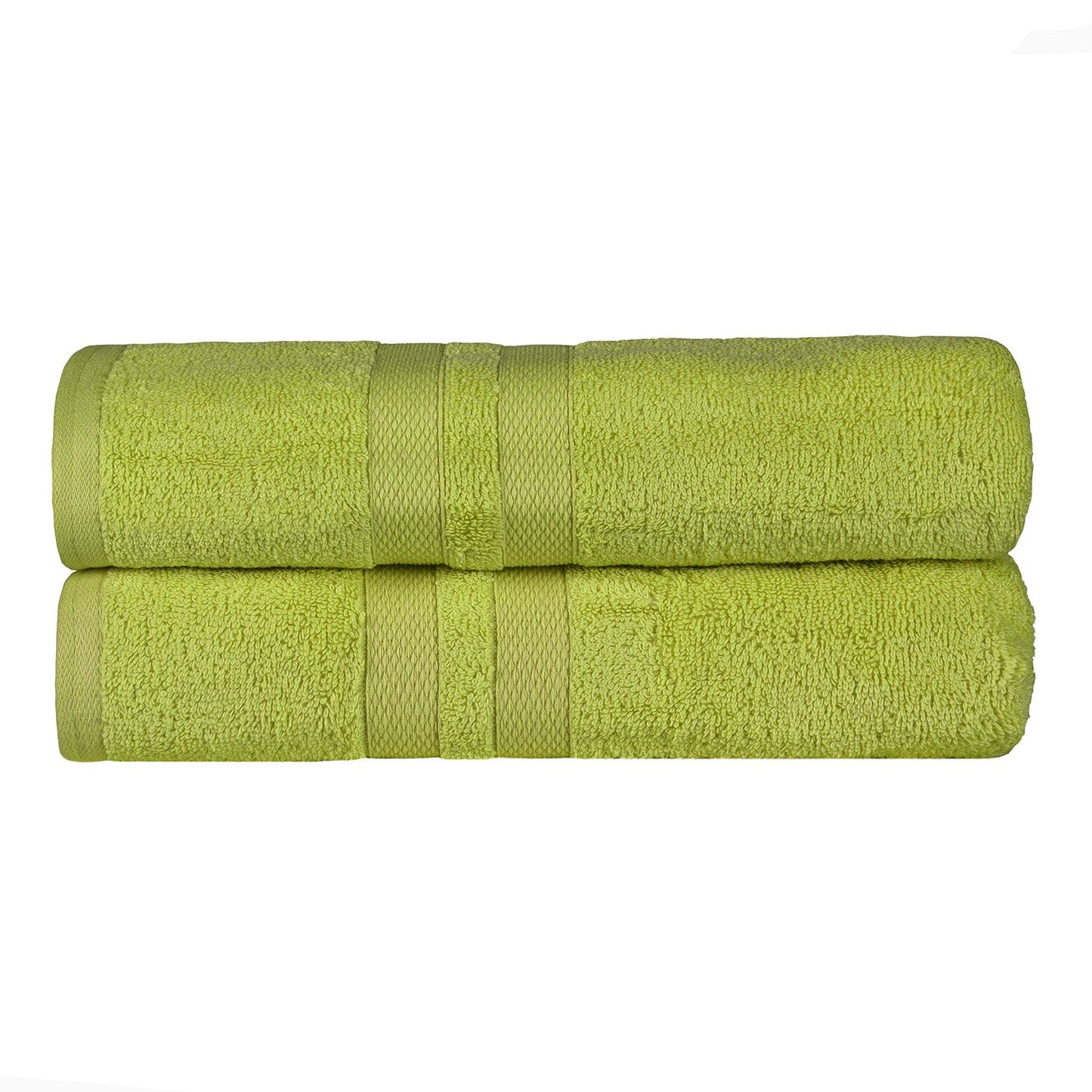 Superior Ultra Soft Cotton Absorbent Solid Bath Sheet (Set of 2) - Celery
