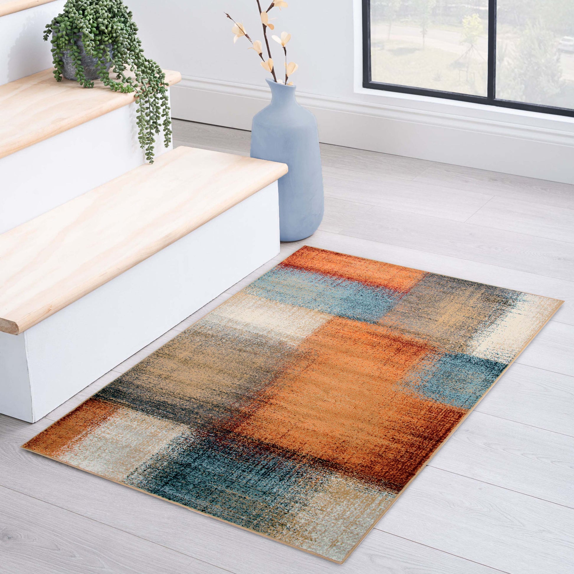 Superior Nilaya Modern Geometric Abstract Indoor Area Rug or Runner