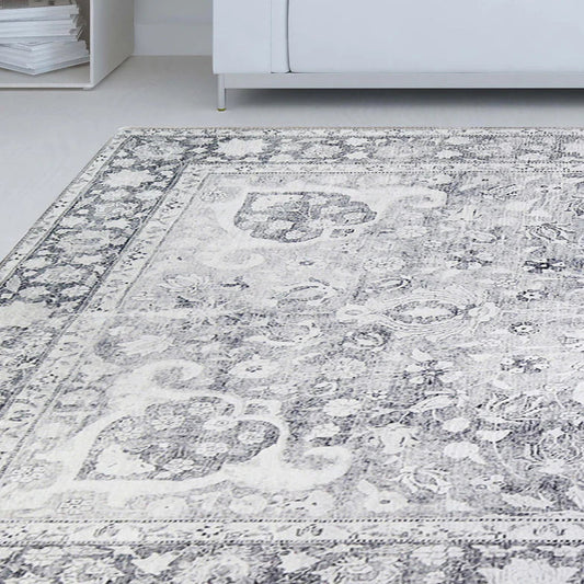 Riggs Bohemian Oriental Medallion Indoor Area Rugs Or Runner Rug - Charcoal