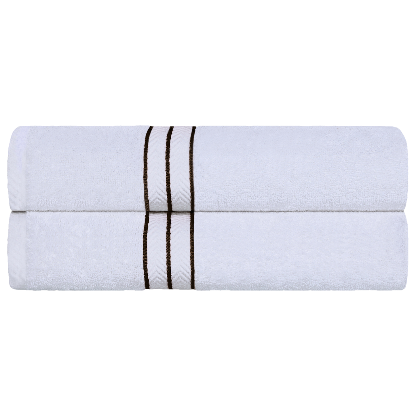 Ultra-Plush Turkish Cotton Hotel Collection Super Absorbent Solid Luxury Bathroom Set - Chocolate