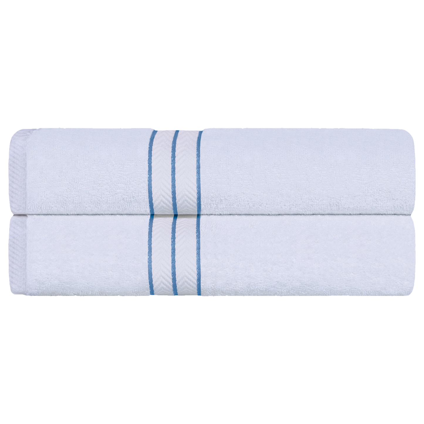 Ultra-Plush Turkish Cotton Hotel Collection Super Absorbent Solid Luxury Bathroom Set - Light Blue