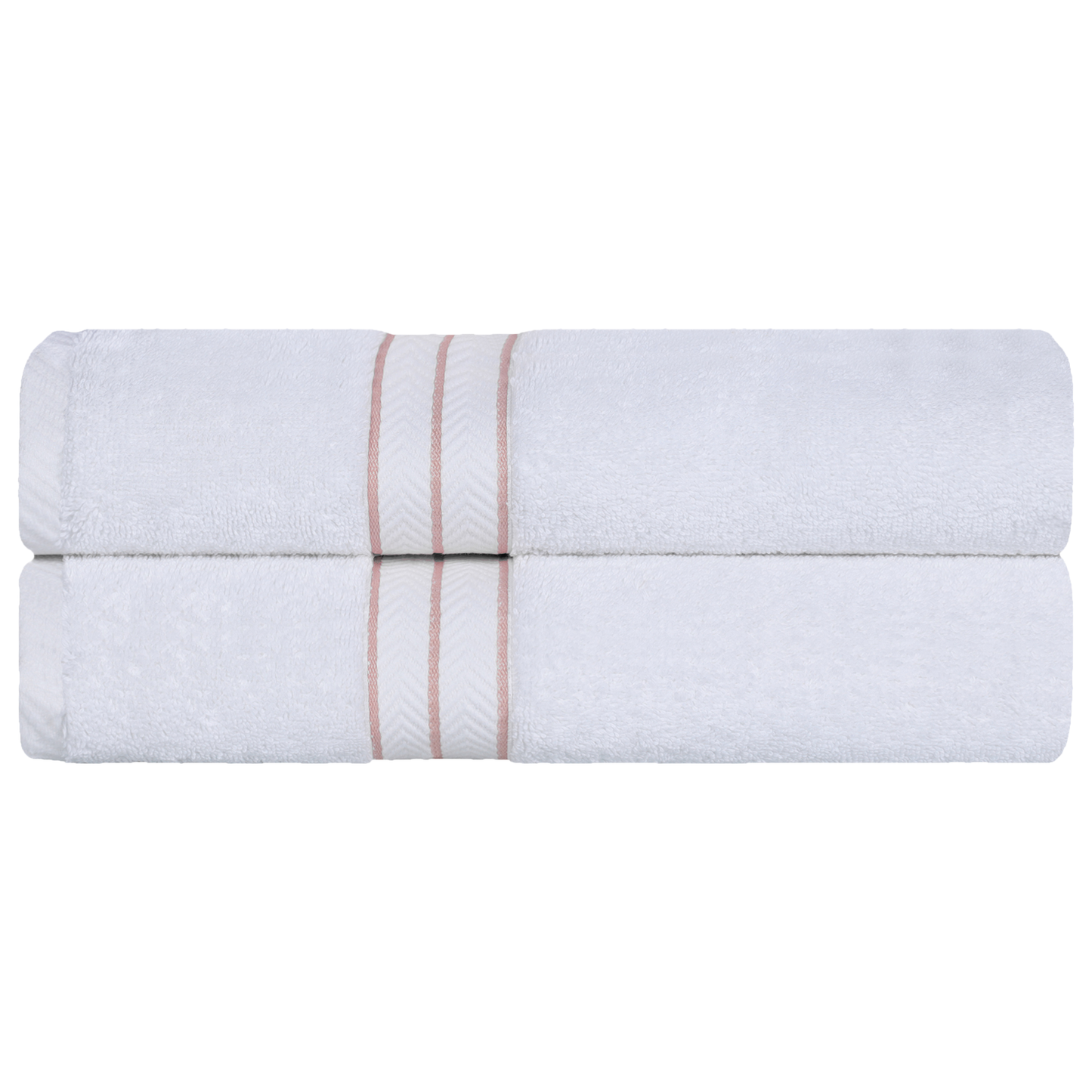 Ultra-Plush Turkish Cotton Hotel Collection Super Absorbent Solid Luxury Bathroom Set - Tea Rose