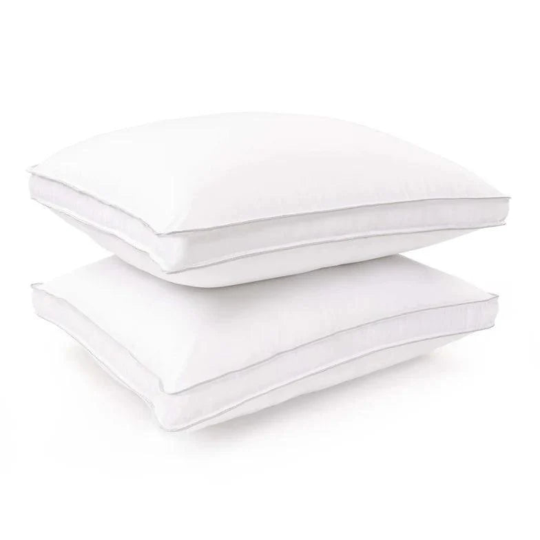 Medium Density Down Alternative Gusset Pillows, Set of 2 and 4 - White
