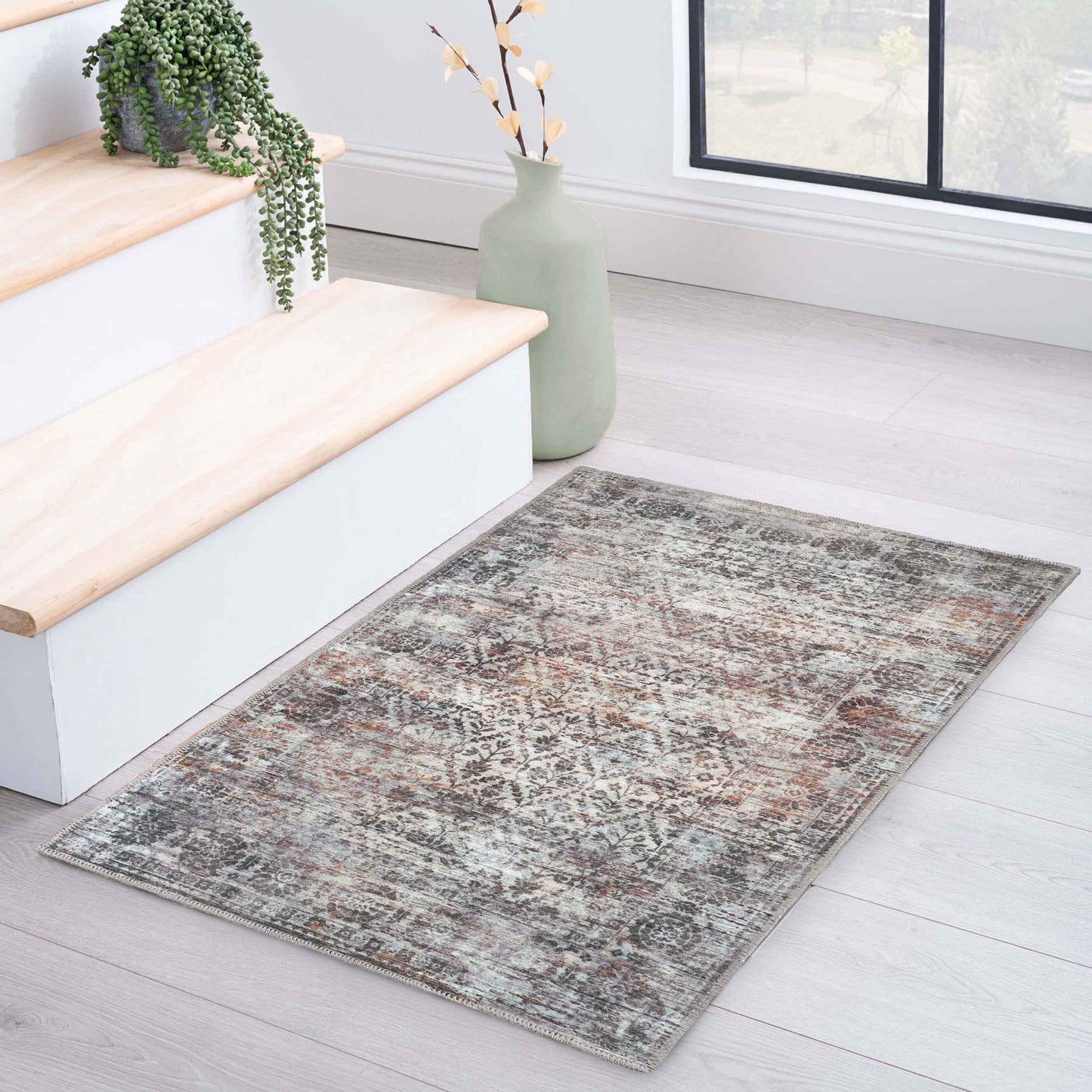 Macaw Diamond Lattice Non-Slip Washable Indoor Area Rug or Runner Rug