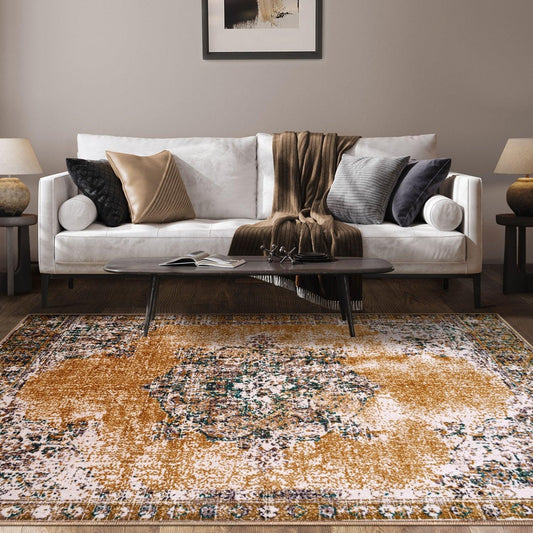 Aldrich Oriental Non-Slip Indoor Area Rug or Runner Rug