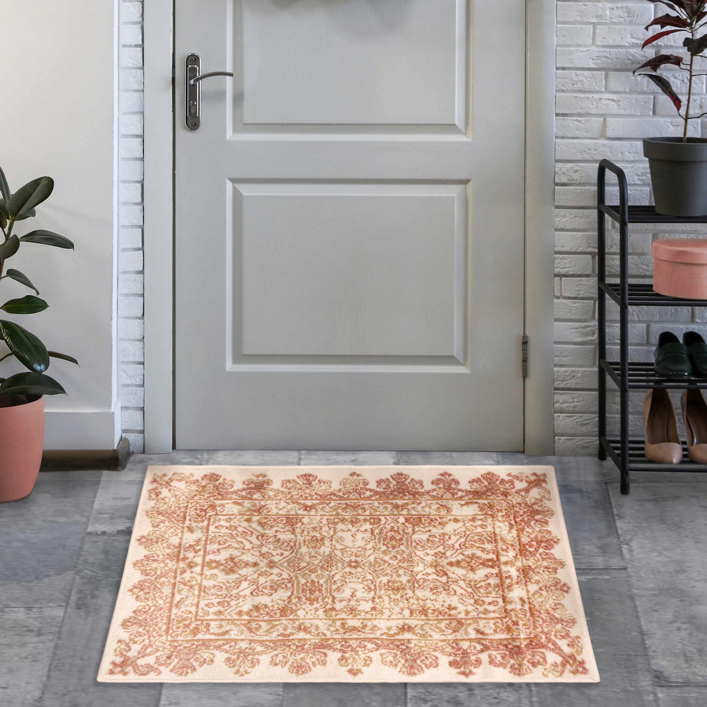 Superior Myel Distressed French Inspired Area Rug - Tuscan