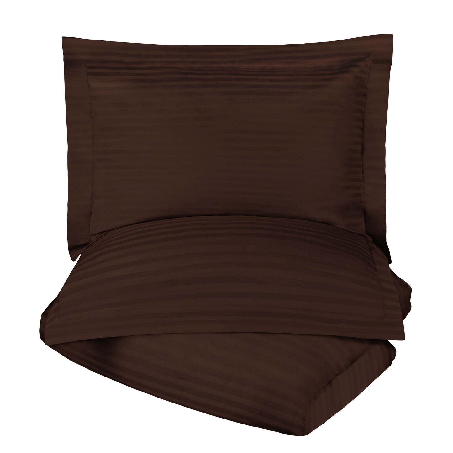 Superior Egyptian Cotton 300 Thread Count Duvet Cover Set - Mocha