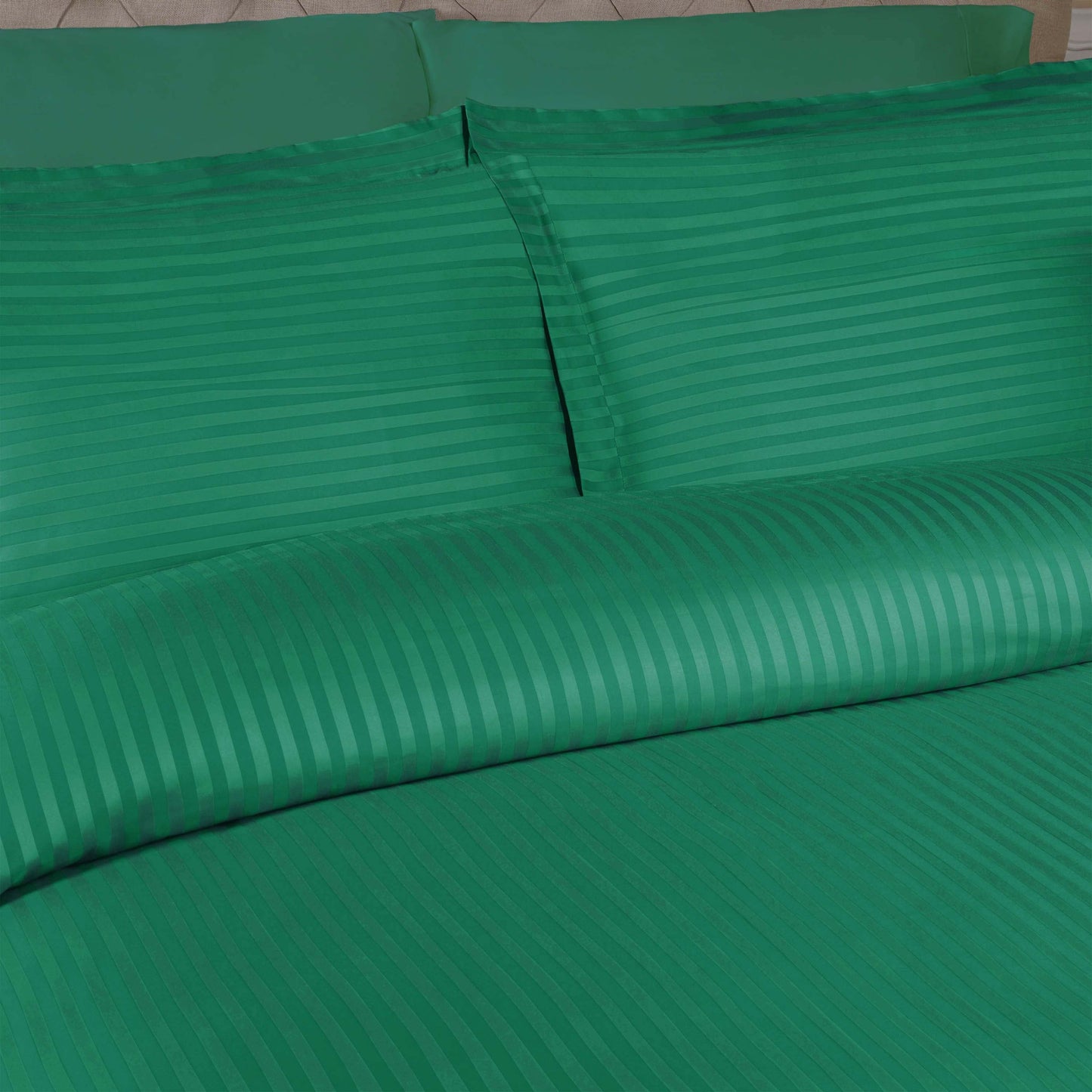 Superior Egyptian Cotton 300 Thread Count Duvet Cover Set - Hunter Green