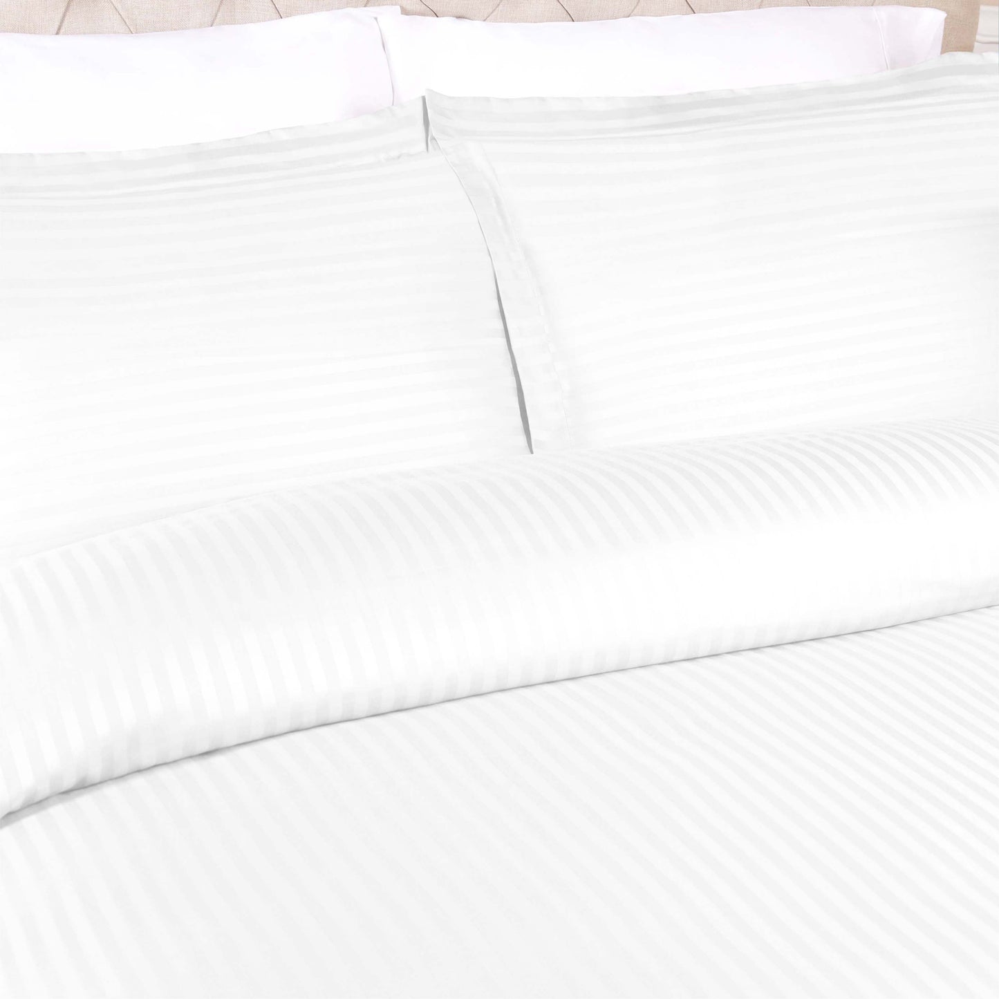 Superior Egyptian Cotton 300 Thread Count Duvet Cover Set - White