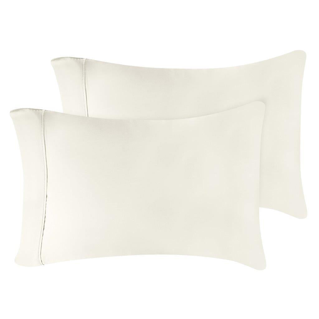 300 Thread Count Modal from Beechwood Solid Pillowcase Set - Ivory