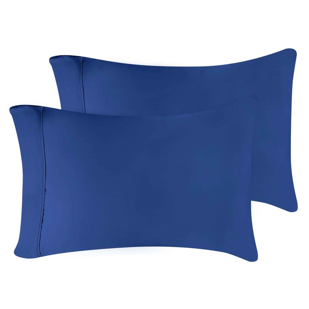 300 Thread Count Modal from Beechwood Solid Pillowcase Set - Navy Blue