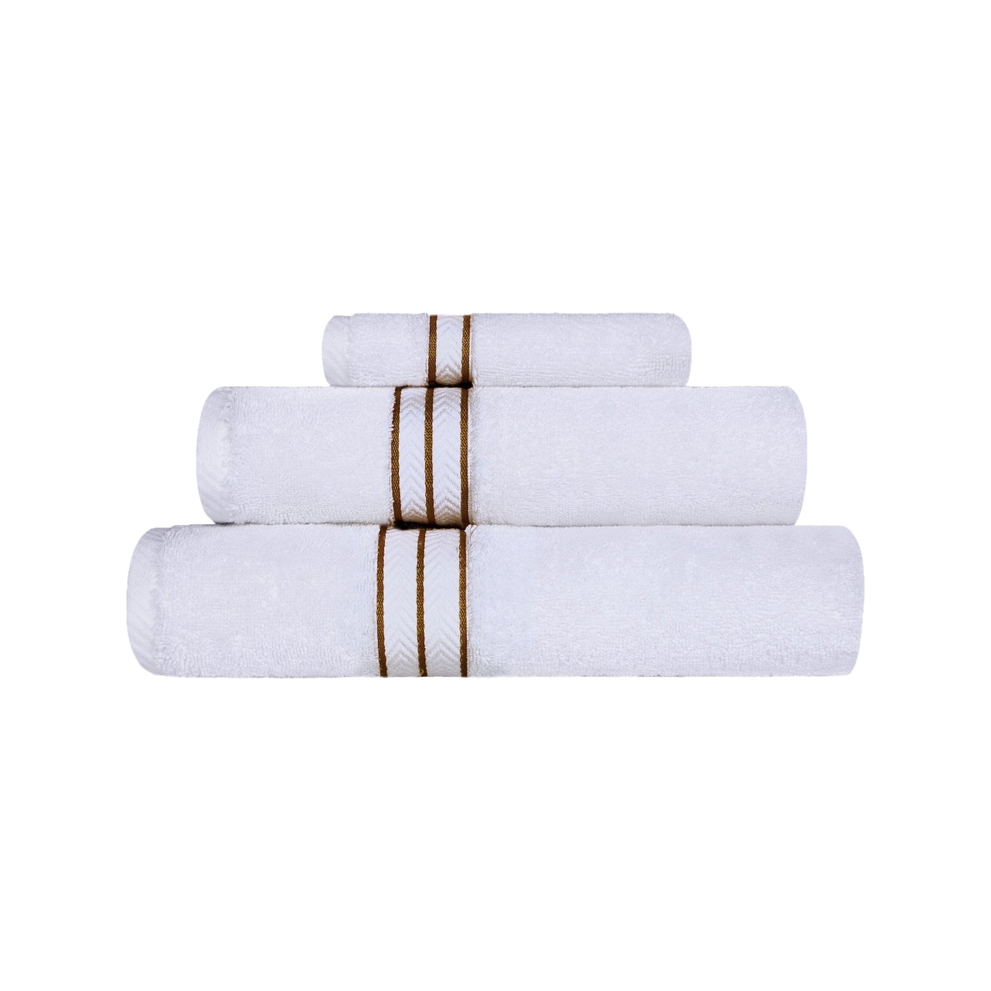 Ultra-Plush Turkish Cotton Hotel Collection Super Absorbent Solid Luxury Bathroom Set - Toast