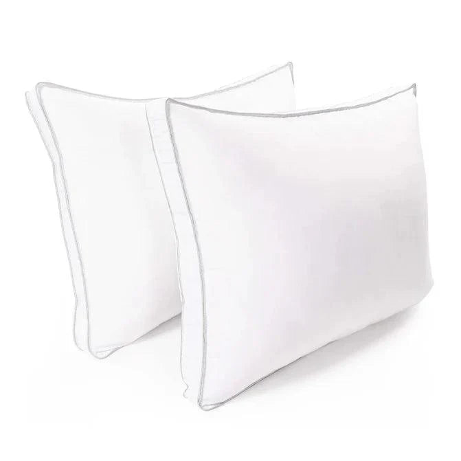 Medium Density Down Alternative Gusset Pillows, Set of 2 and 4 - White