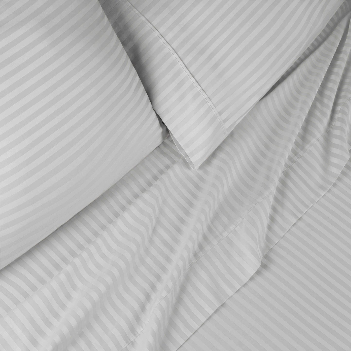 Superior 400 Thread Count Egyptian Cotton Stripe Sheet Set - Ivory