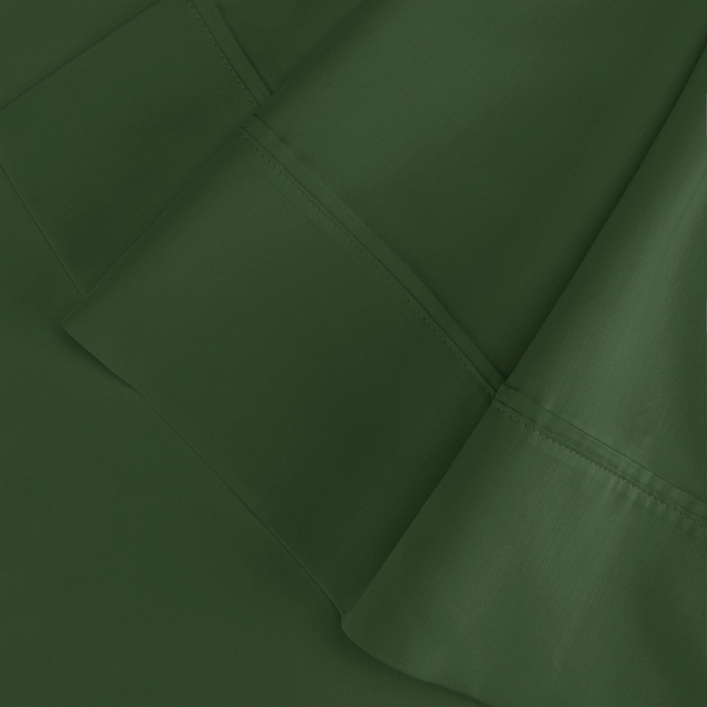 Wrinkle Resistant Egyptian Cotton 2-Piece Pillowcase Set - Hunter Green