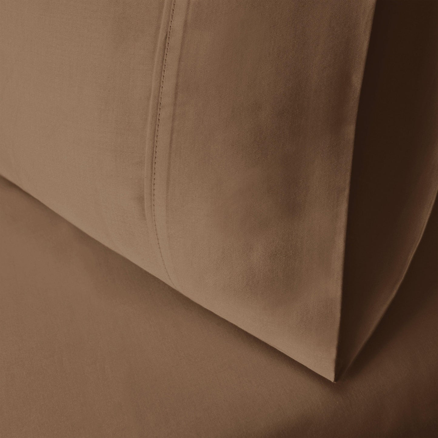 Wrinkle Resistant Egyptian Cotton 2-Piece Pillowcase Set - Taupe