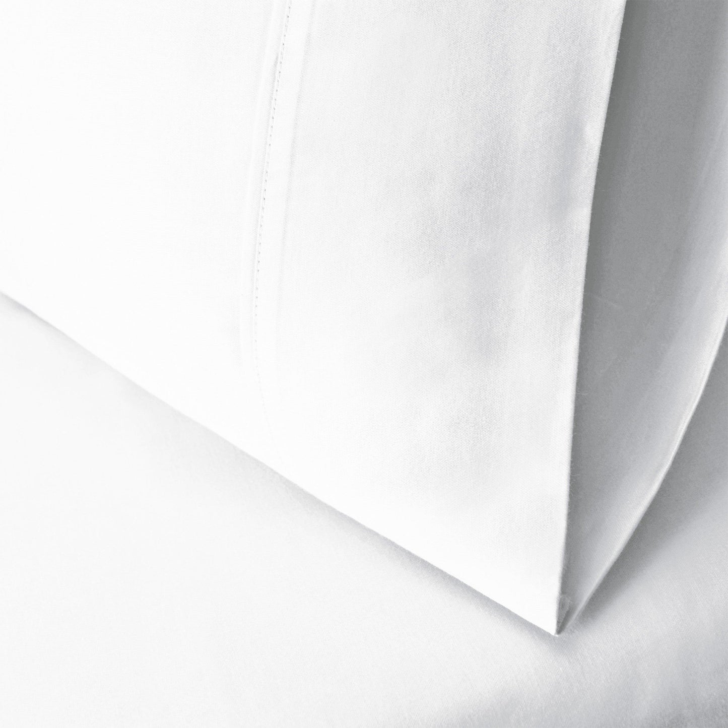 Wrinkle Resistant Egyptian Cotton 2-Piece Pillowcase Set - White