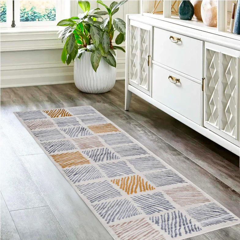 Lysandra Modern Geometric Indoor Area Rug - Gray