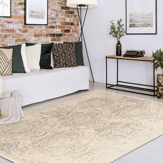 Superior Otomar Traditional Oriental Damask Indoor Area or Runner Rug