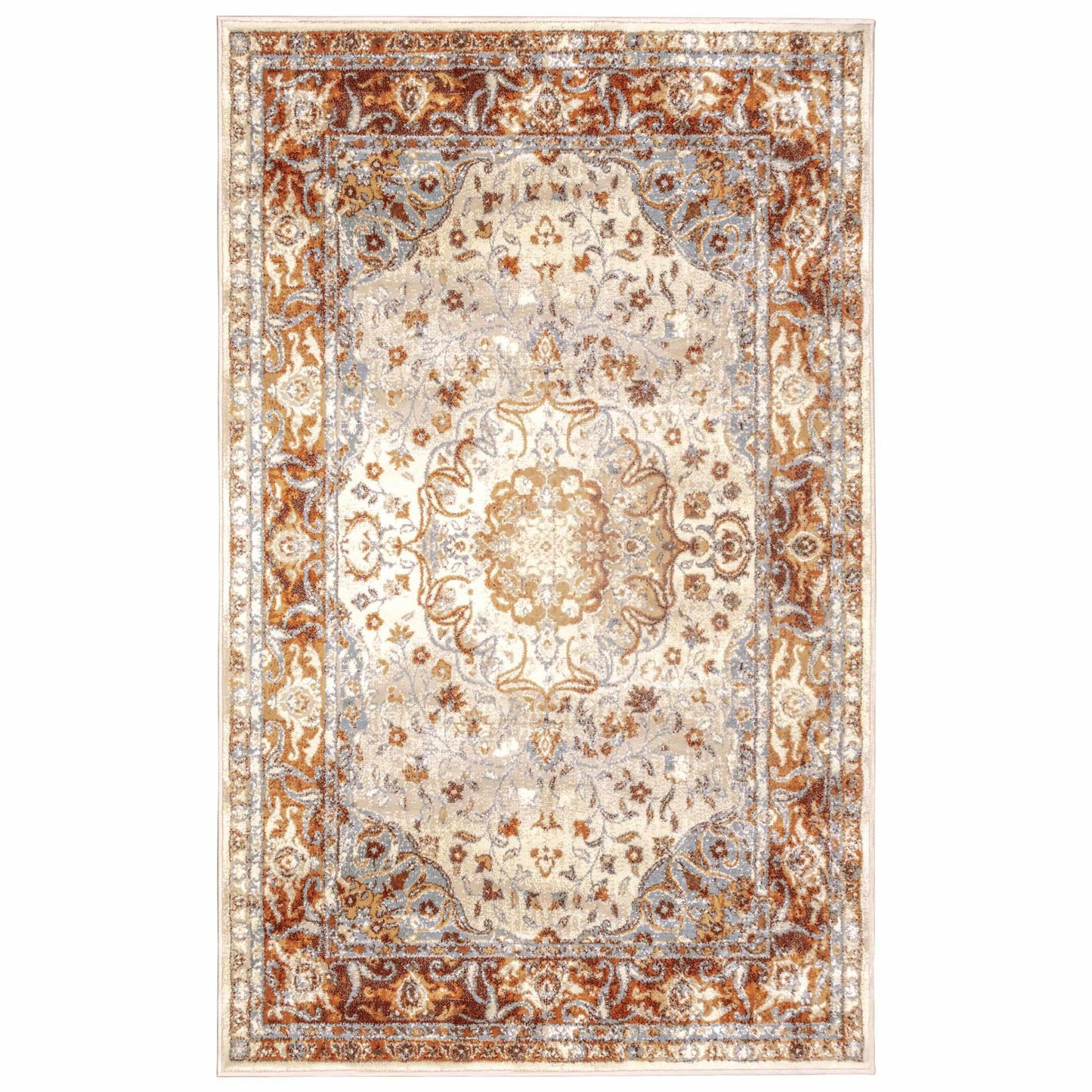 Archibold Vintage Inspired Traditional Medallion Area Rug or Runner