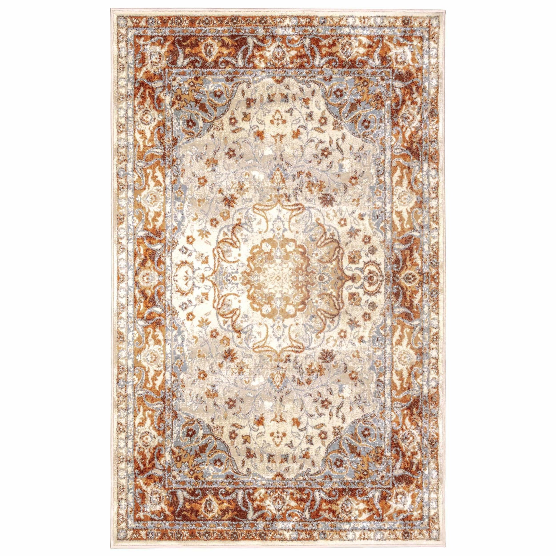 Archibold Vintage Inspired Traditional Medallion Area Rug or Runner