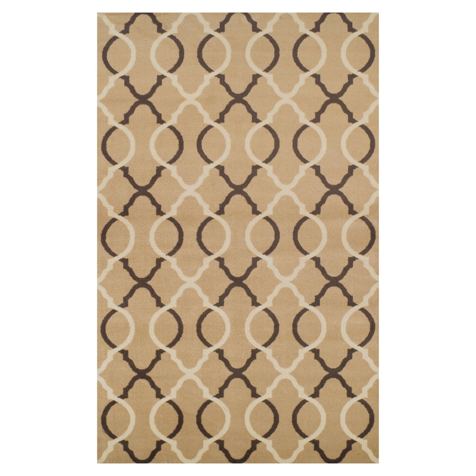 Superior Cadena Moroccan Trellis Contemporary Area Rug - Beige