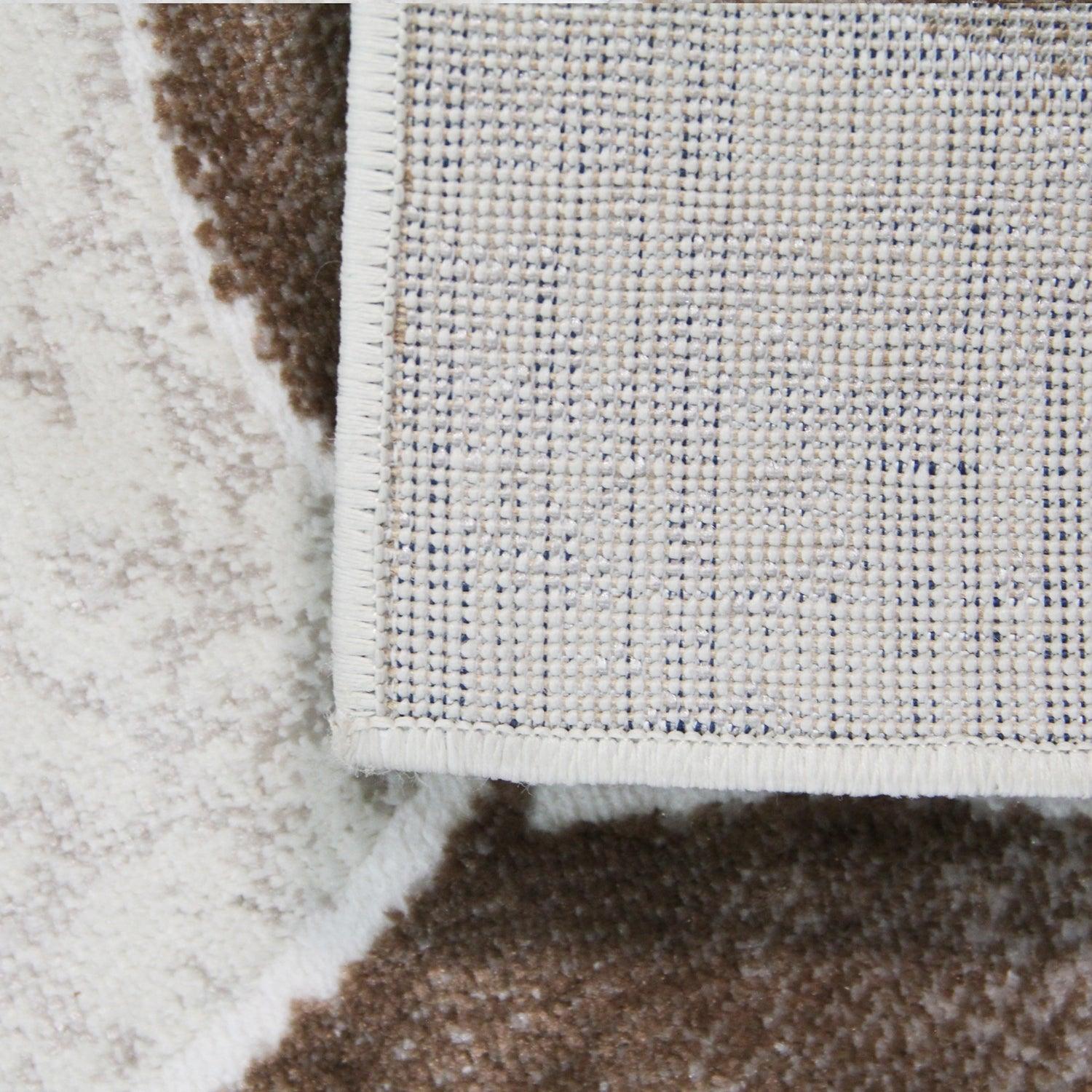 Palesa Scrolling Botanical Vines floral motif Indoor Area Rug - Hazelnut