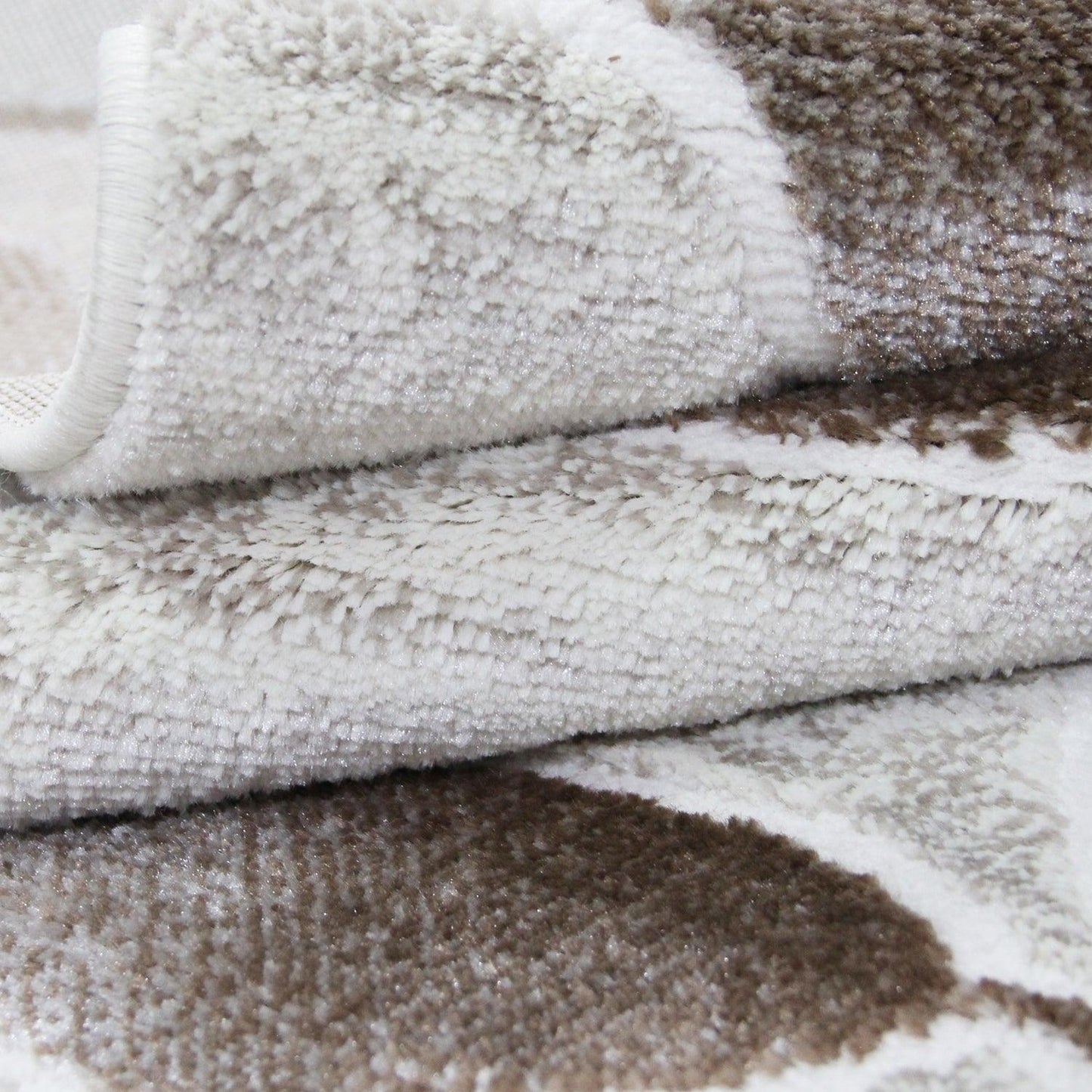 Palesa Scrolling Botanical Vines floral motif Indoor Area Rug - Hazelnut