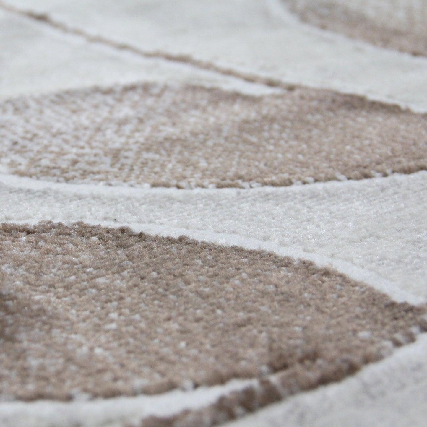 Palesa Scrolling Botanical Vines floral motif Indoor Area Rug - Hazelnut